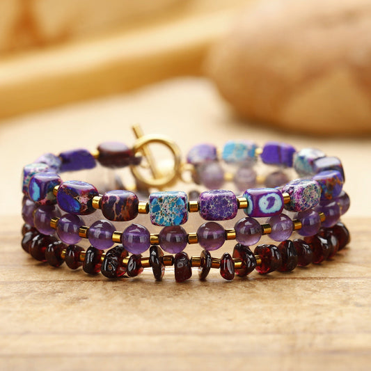 💜 Meet Our Signature Piece: The Jumishat Amethyst Bracelet