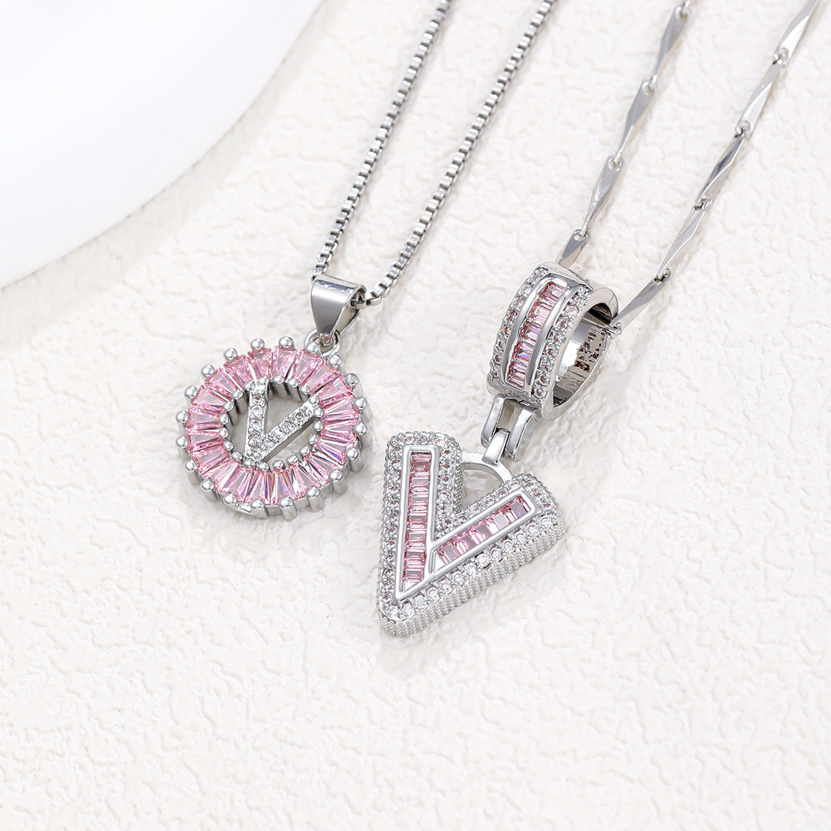 Pendant Zircon Round Flower Jewelry Set