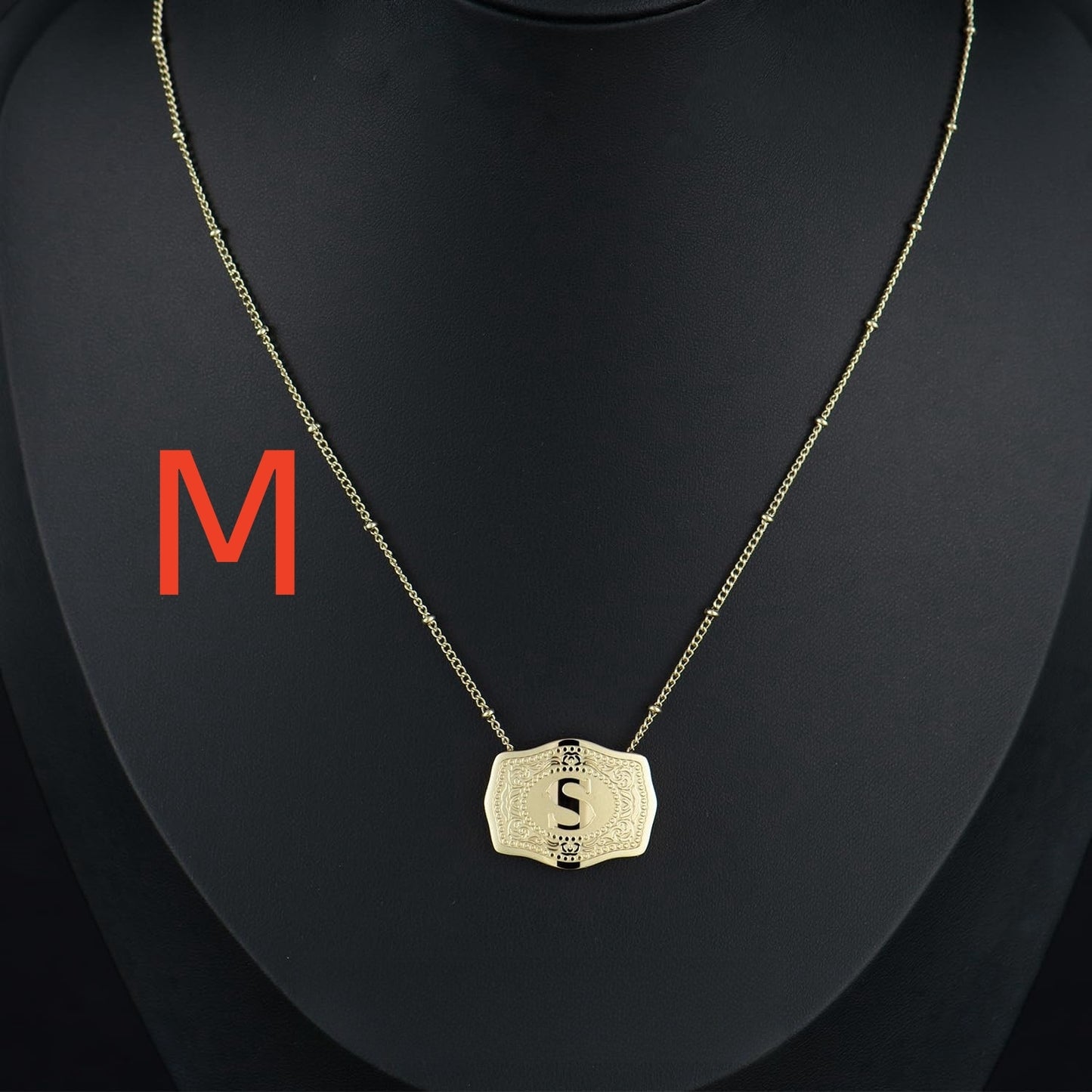 Personalized Initial Letter Necklace - Gold Plated Custom Name Jewelry