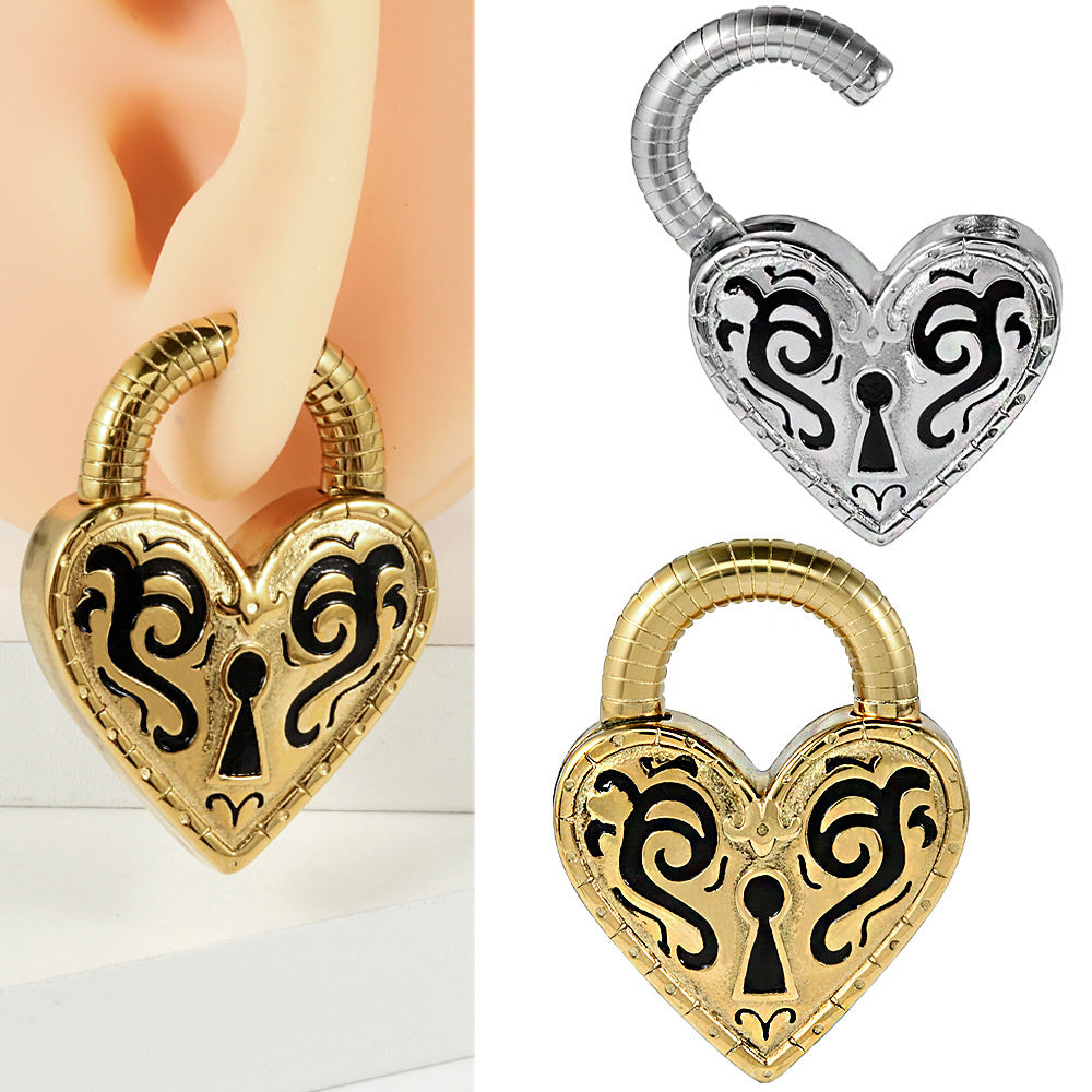 Personalized Heart-shaped Ear Piercing