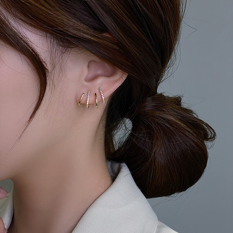 Multi-Hoop Statement Earrings - Elegant Layered Circle Earrings for Women