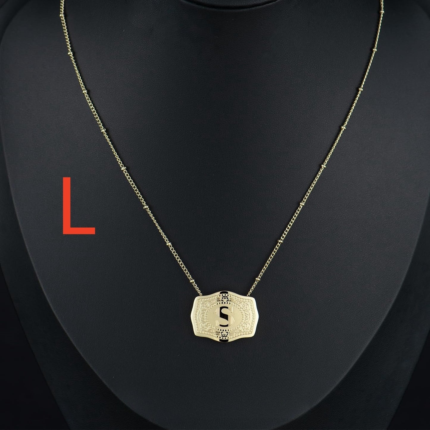 Personalized Initial Letter Necklace - Gold Plated Custom Name Jewelry