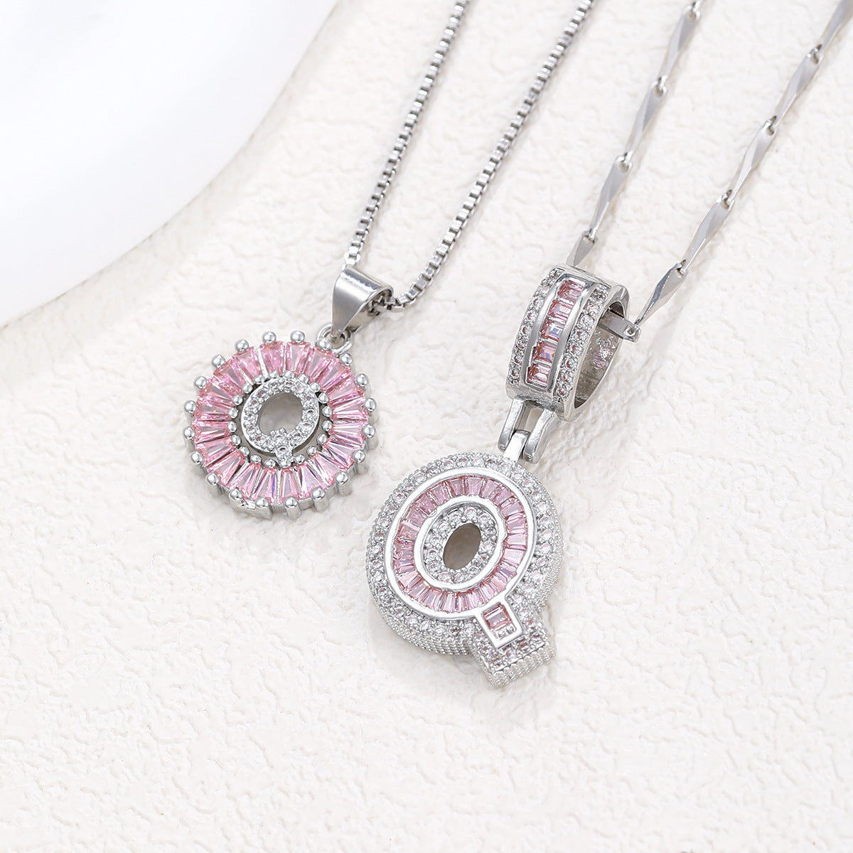 Pendant Zircon Round Flower Jewelry Set