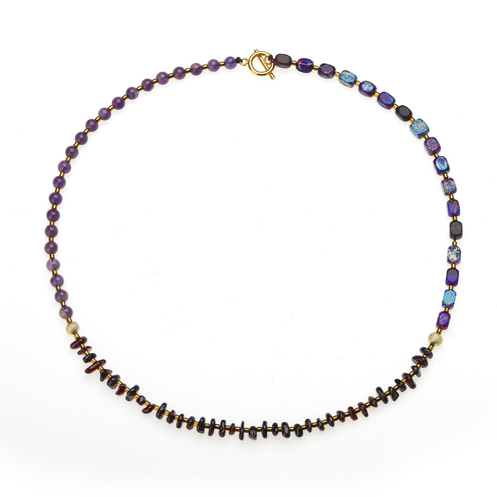 Jumishat Amethyst Bracelet - Purple Stone Healing Crystal Jewelry