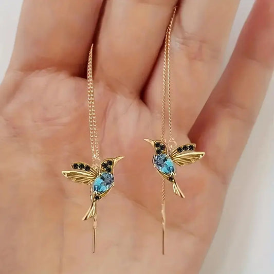 PAIR OF HUMMINGBIRD EARRINGS જ⁀➴ ♡