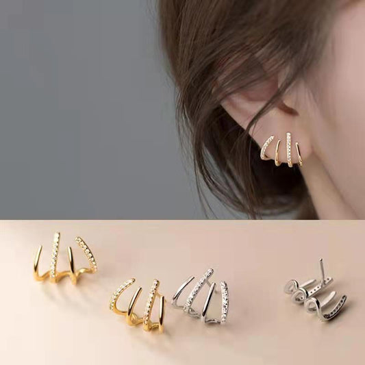 Multi-Hoop Statement Earrings - Elegant Layered Circle Earrings for Women
